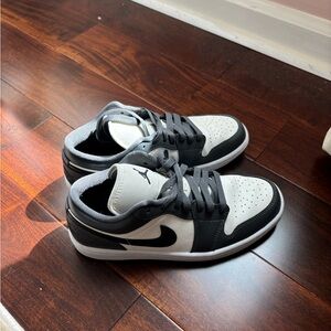 Nike Jordan Women’s Grey and White Low-Top Sneakers